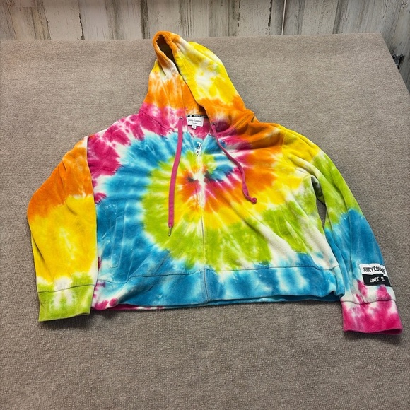 Juicy Couture Tops - Juicy Couture Blue and Pink Tie-Dye Sweatshirt